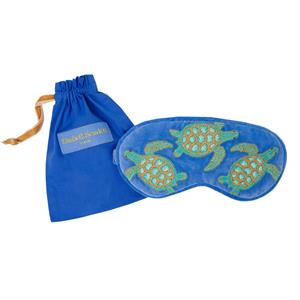 Elizabeth Scarlett Caribbean Blue Turtle Eye Mask
